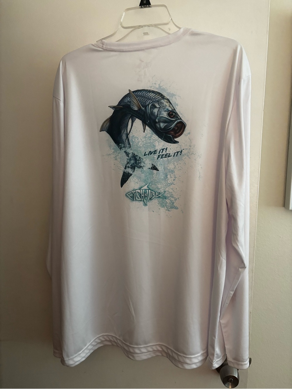 NEW Fish N Vibes Men’s Long Sleeve Performance Shirt UVB Outdoor Shirt. SZ 2XL
